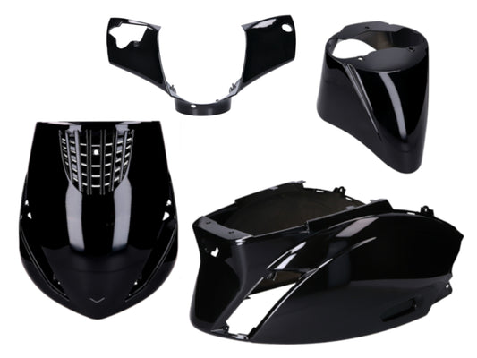 Kit carÃ©nages noir brillant pour Piaggio Zip 2 AC 2000-