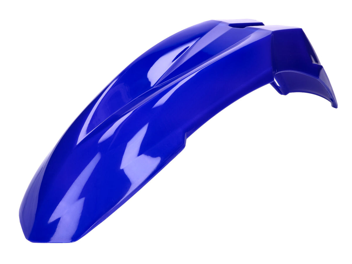 Garde boue avant bleu pour enduro, supermotard