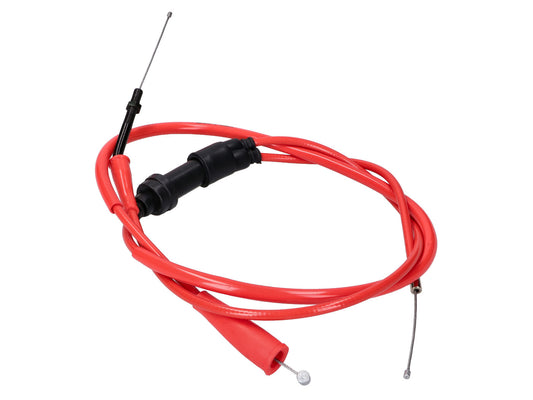Câble de gaz complet Doppler PTFE rouge pour Derbi Senda 00-, Gilera SMT, RCR -05