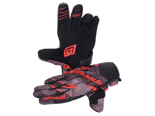 Gants MX Doppler gris / rouge - taille M (09)
