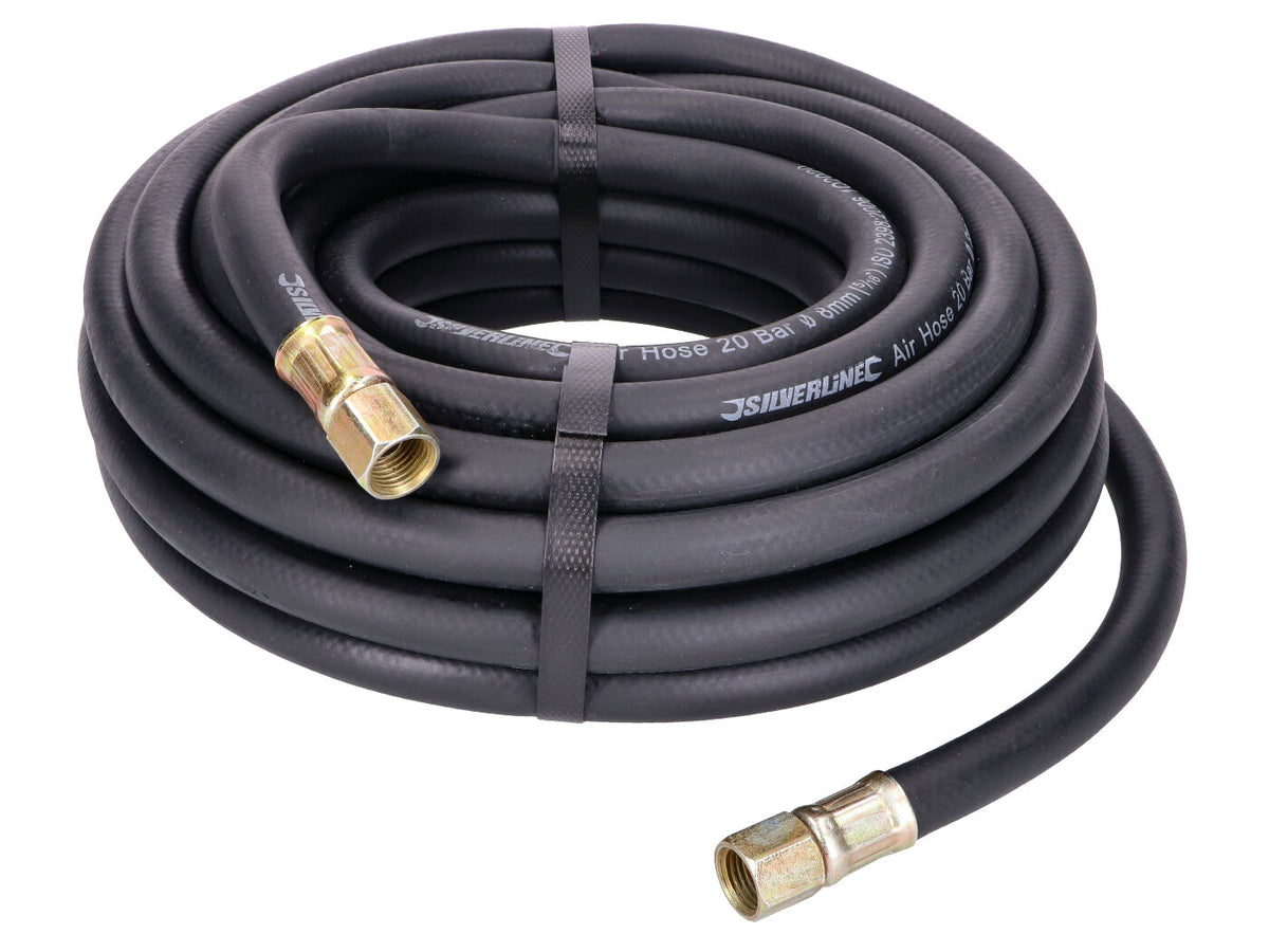 Tuyau dÂ´air comprimé en caoutchouc tissu renforcé 8mm 20bar, 10m = 55000