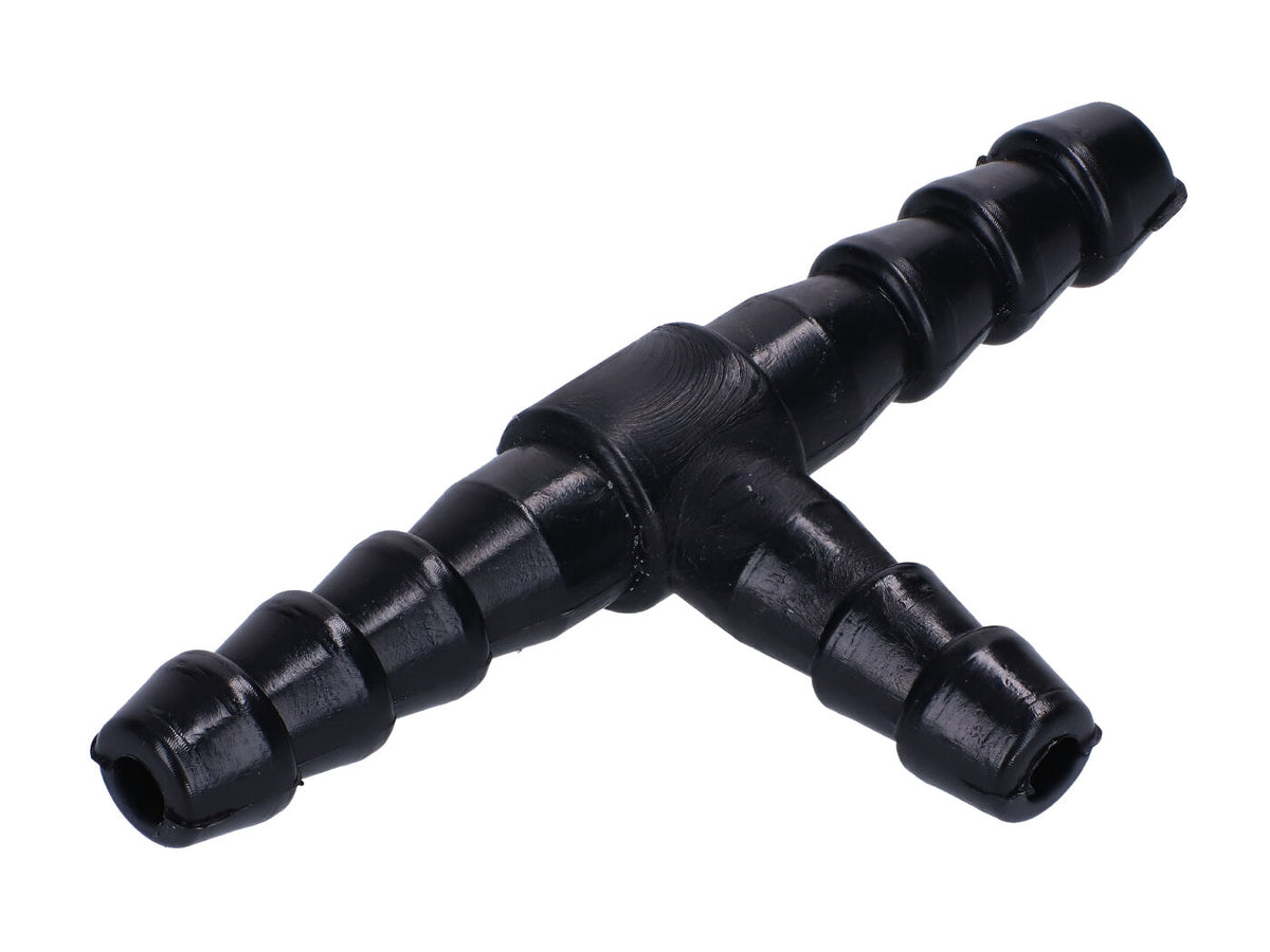 Raccord de durite dÃÂ´essence en T noir 6mm