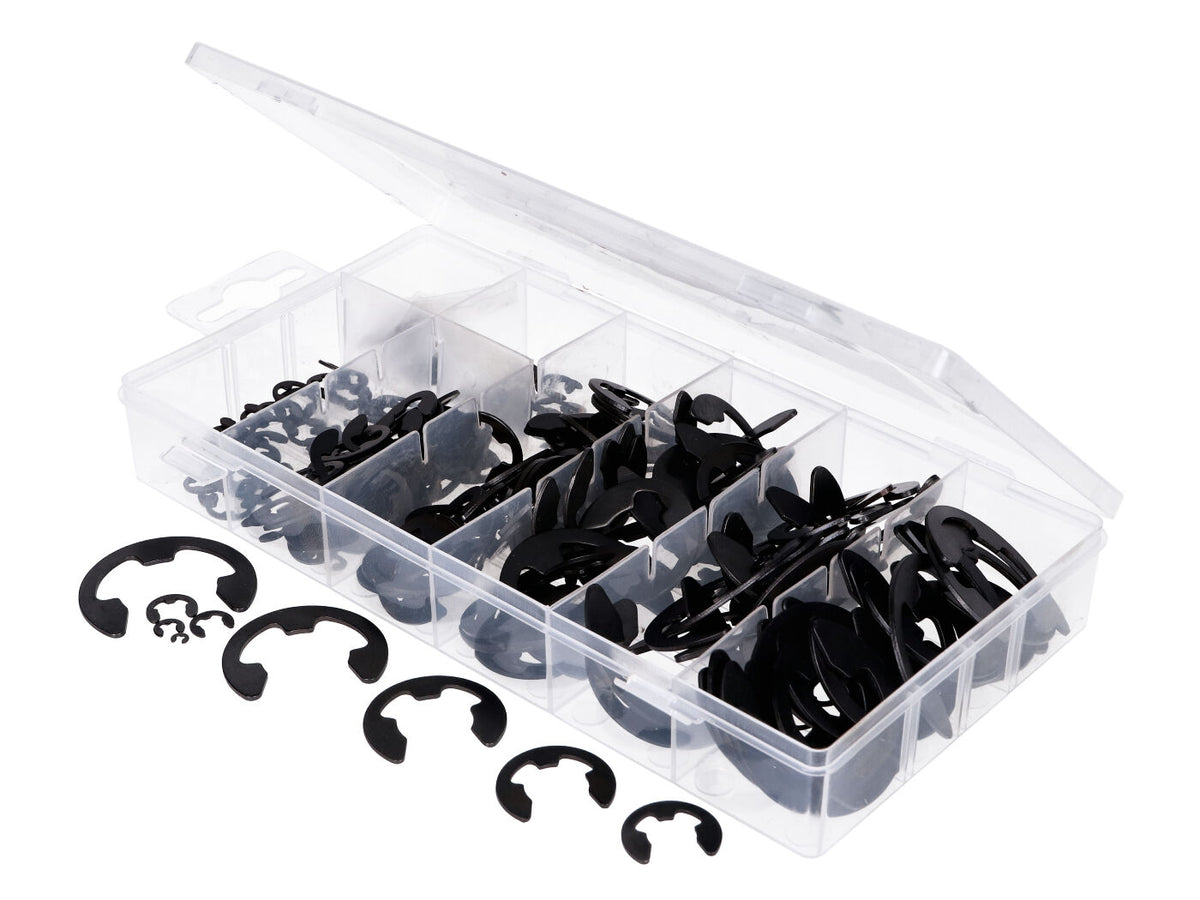 Boîte dÂ´assortiment de circlips dÂ´arbre 1,5-22mm 300-pièces = 54953