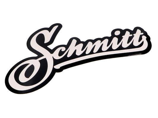 Autocollant Schmitt 12x8cm blanc