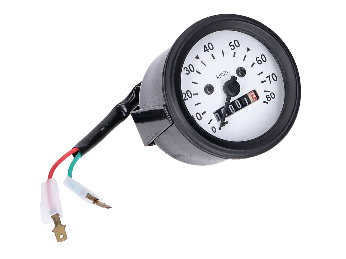 Compteur de vitesse 80km/h rond 60mm pour Puch, Simson, Kreidler, Sachs Zündapp et autres