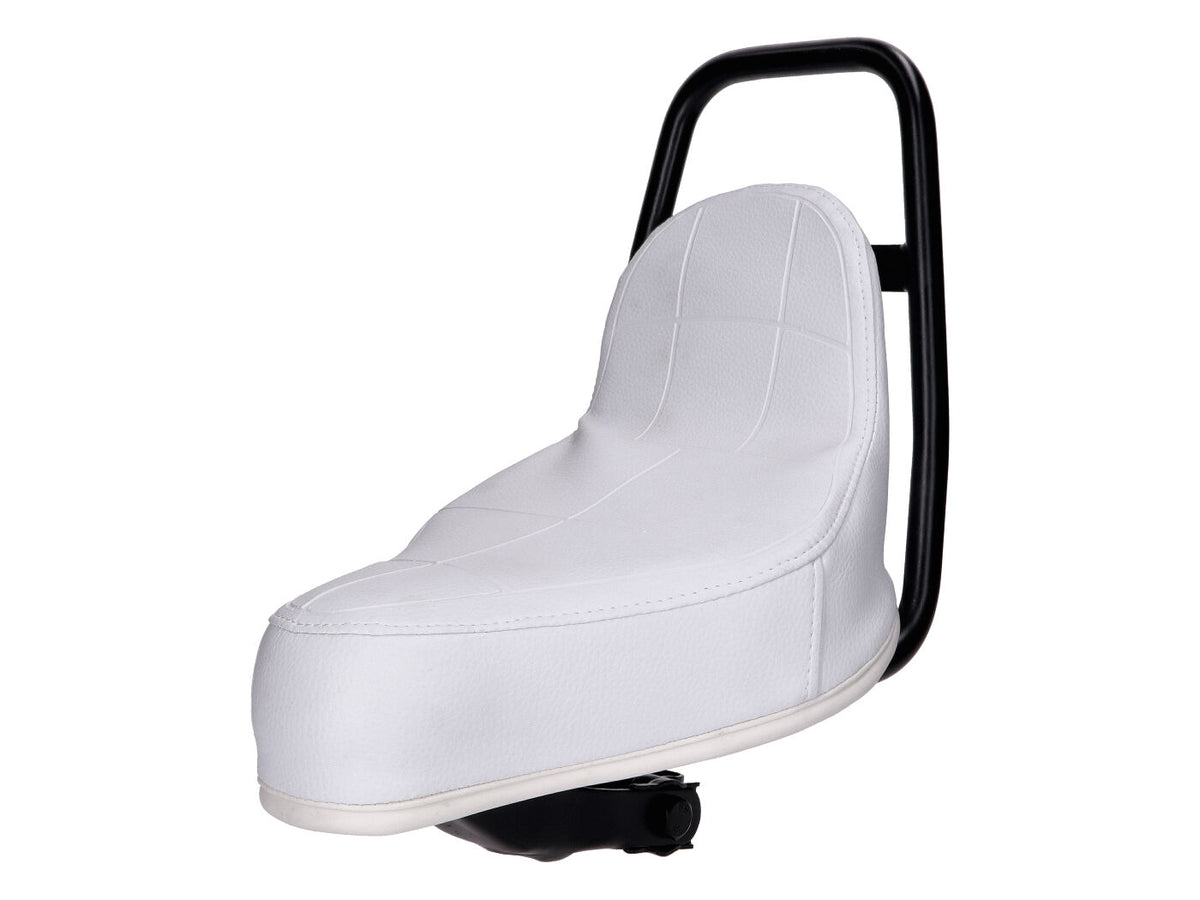 Selle / siège Chopper blanc pour Puch