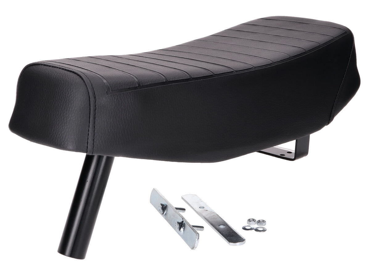 Selle Buddy Seat double place noir pour cyclo Puch