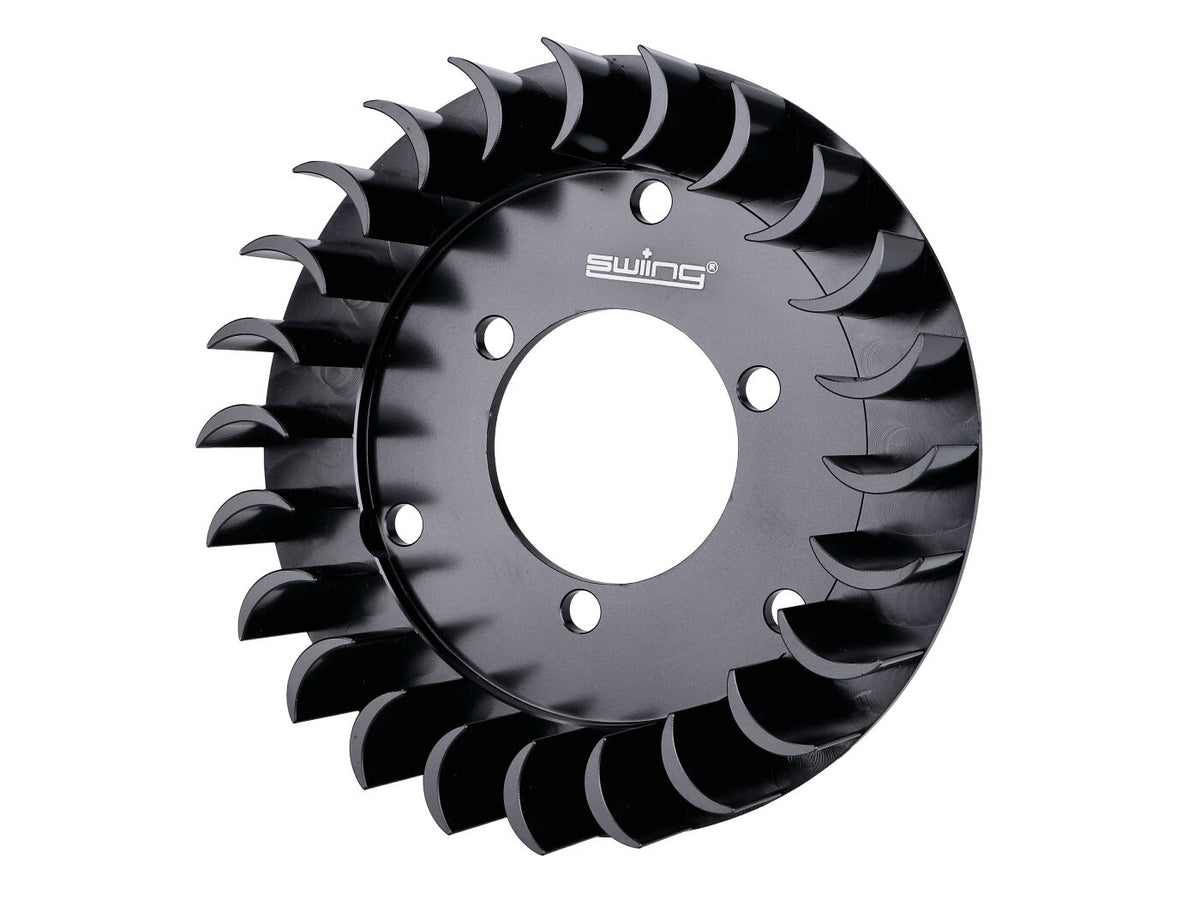 Roue de ventilateur swiing aluminium CNC noir pour Sachs 50/2, 50/3, HPI, Bosch, Ducati allumage