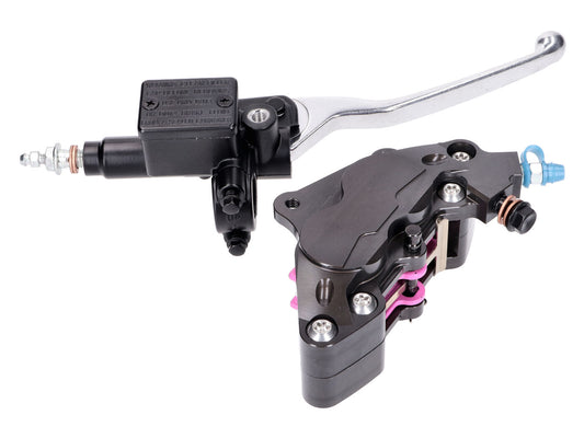 Kit de mise à niveau des freins avec étrier à 4 pistons pour Vespa GTS, Primavera, Aprilia Sportcity, Derbi Boulevard, Gilera DNA, Runner, Malaguti Madison, Piaggio 50-300ccm