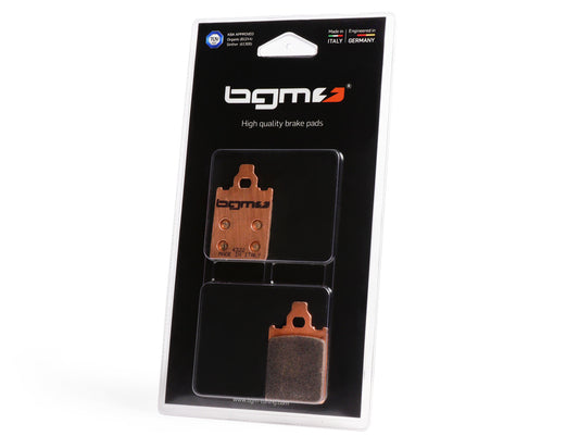 Plaquettes de frein -BGM PRO Sintersport 31,8x51,2mm- Grimeca - Vespa PX Disc (1998-2010), LML Star, Stella, Grimeca Classic/NT, SKR125, SKR150 (1993-1997) (av.), Quartz 50cc (1992) (av.), ITALJET Formula AC 50cc (1995) (av.), Quartz 50cc (1992) (av.), Sk