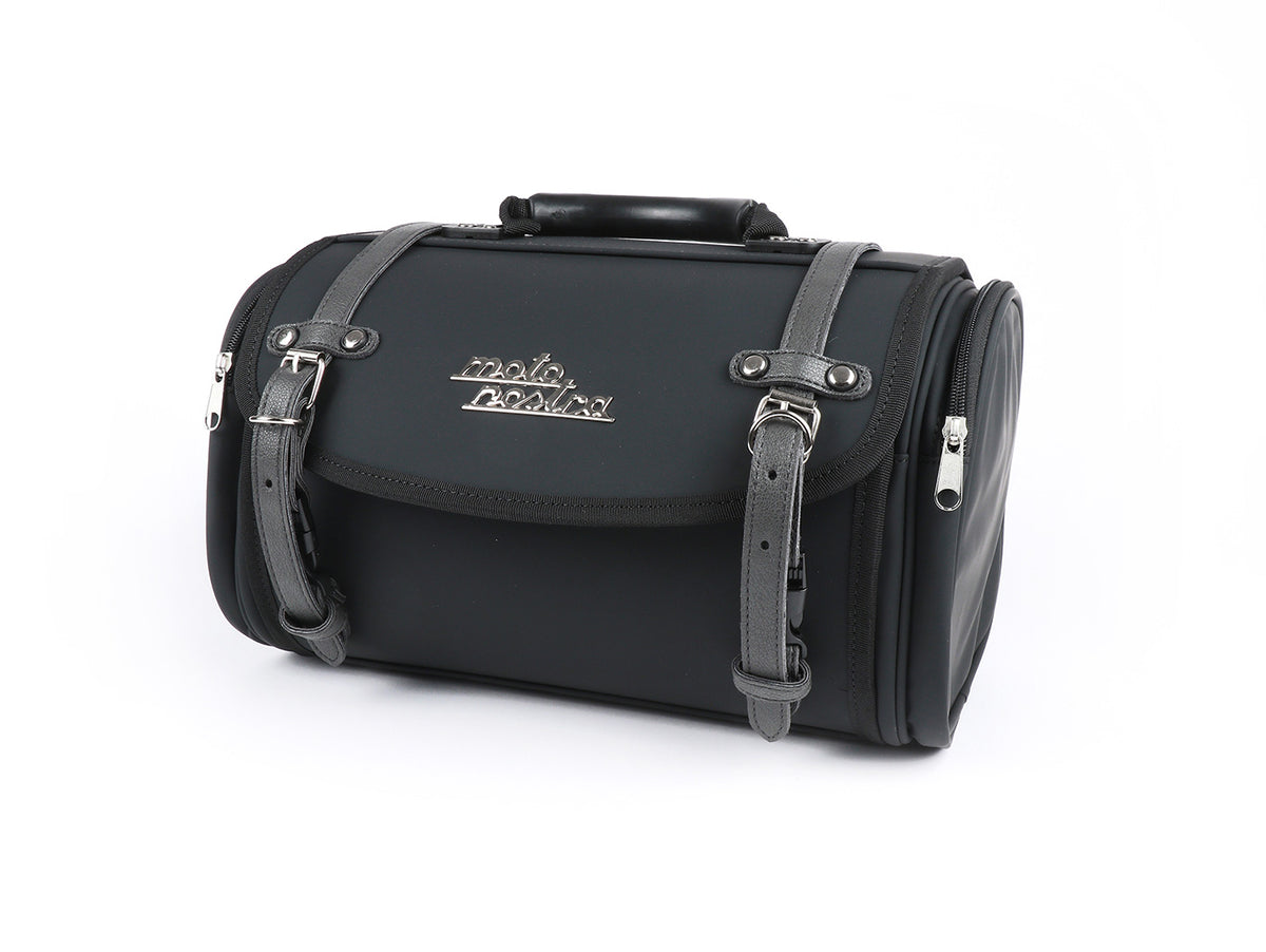 Sac à roulettes (petit) pour le transport (alternative au topcase) -MOTO NOSTRA Classic "PU" 330x190x180mm- convient par exemple pour Vespa, Lambretta, GTS 125-300, GTV, LX/LXV, ET4, S50-150, Sprint, Primavera - 10 litres - noir