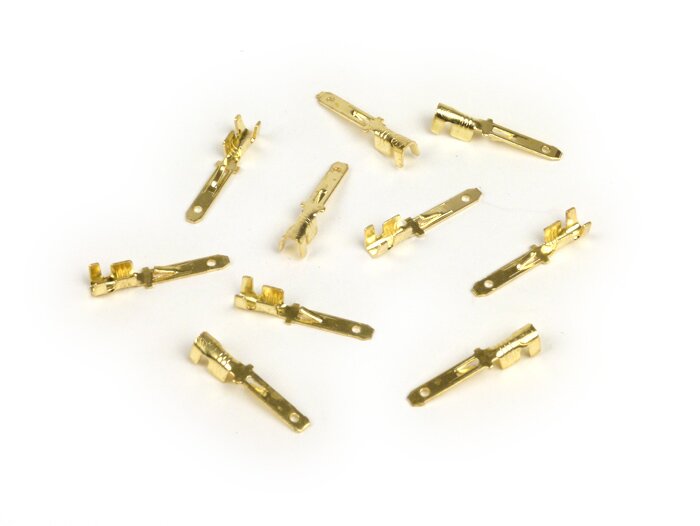 Cosse -platte mâle 2,8mm Ø=0,5-1,0mm²- DIN 46244 - 10 unités