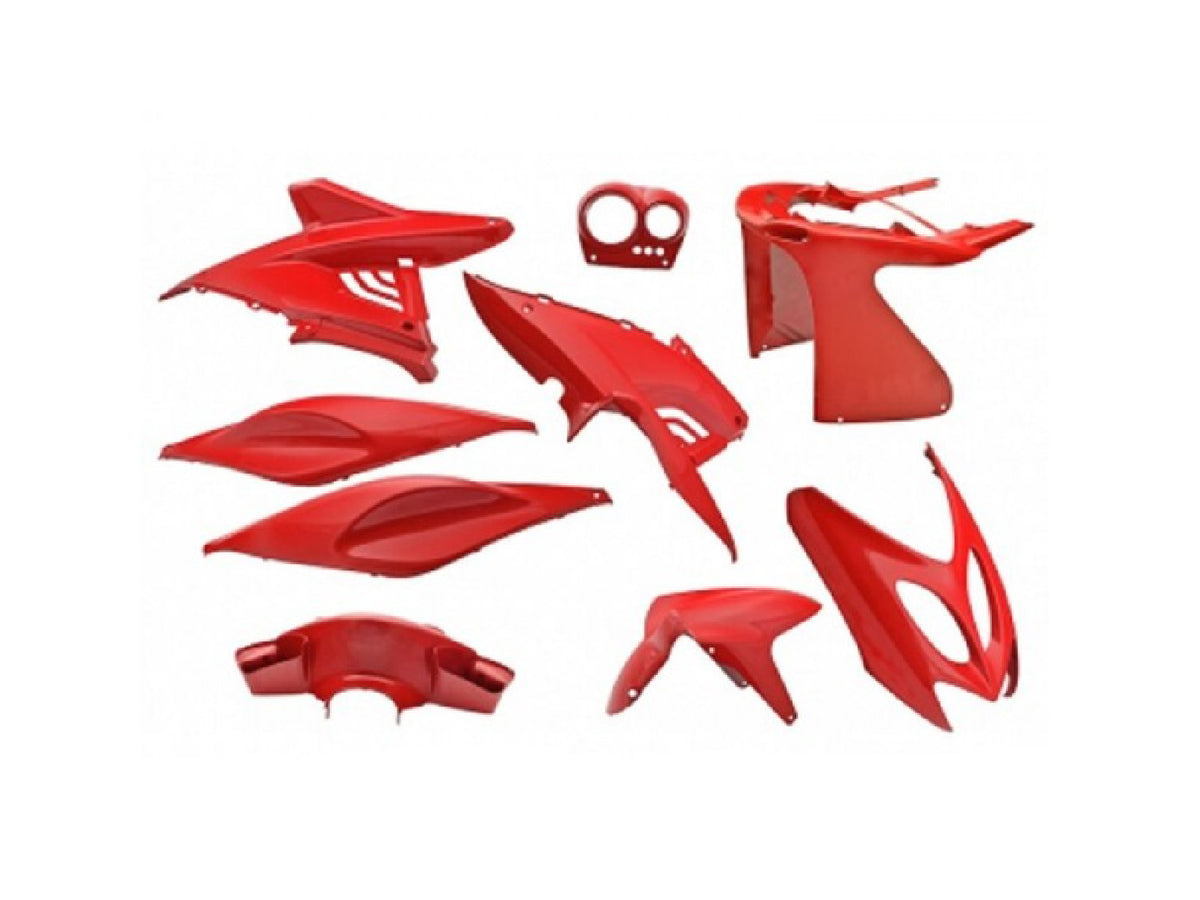 Kit dÂ´habillage EDGE 9 pièces rouge pour Yamaha Aerox, MBK Nitro