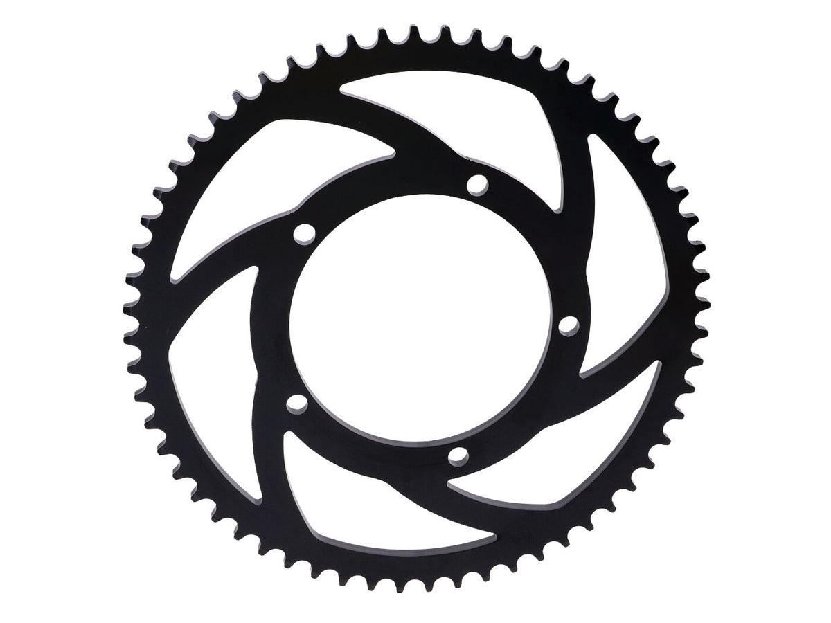 Couronne Premium 60 dents 428 5 trous aluminium noir pour Sherco SM 50, SE 50 Euro5 2020-