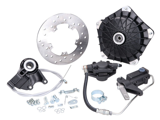 Kit de frein à disque GRIMECA Classic NT bout à bout d=16mm noir semi-hydraulique pour Vespa P80-150X, P200E, PX80-150E