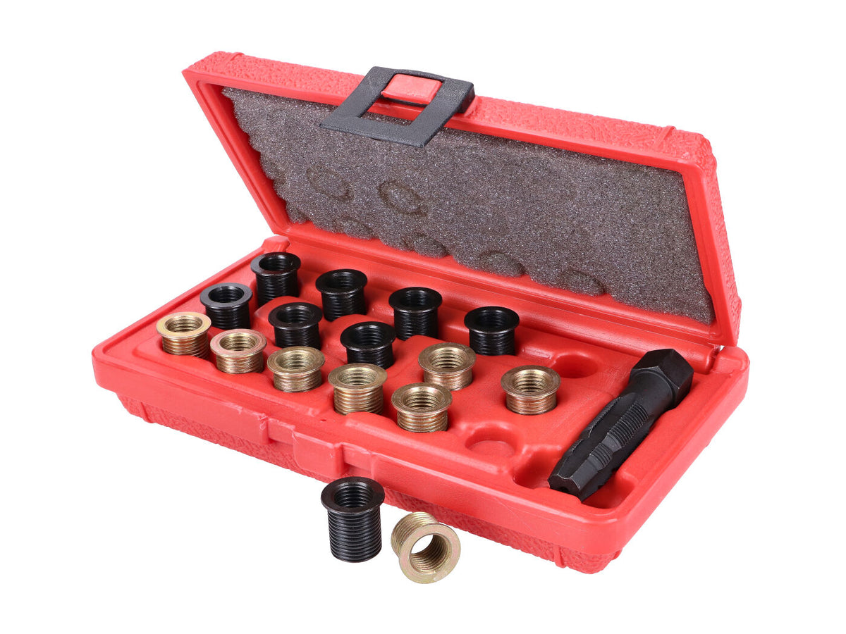 Kit de réparation de filetage de bougie dÂ´allumage M12 avec foret / filières