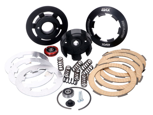 Embrayage EVOK Iron Clutch renforcé avec 8 ressorts pour Vespa 50-125ccm Special, R, PK, ET3 Smallframe