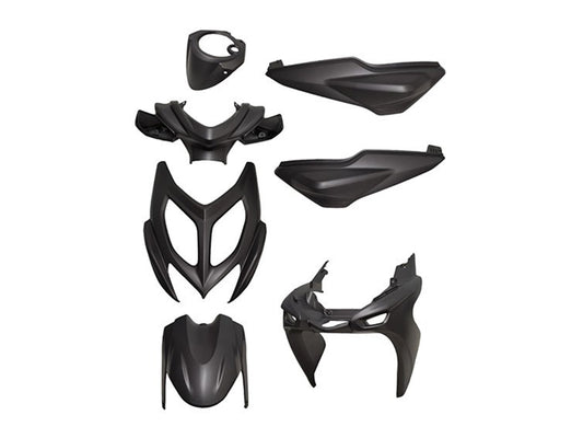Kit de carénage 7 pièces noir mat pour Yamaha Aerox, MBK Nitro 2013-2017