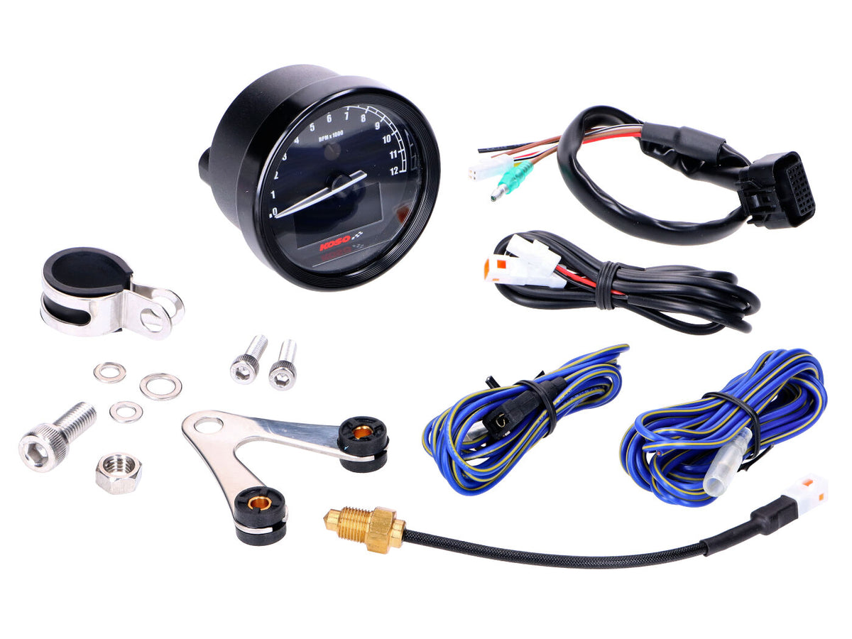 Tachymètre Koso D60 TNT-05 -12000 RPM universel