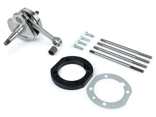 Kit plaques dÂ´adaptation / Spacer PX200 y compris BGM vilebrequin 2% pour Vespa PX125, PX150, Cosa125, Cosa150, Sprint Veloce150, GTR125, Super150
