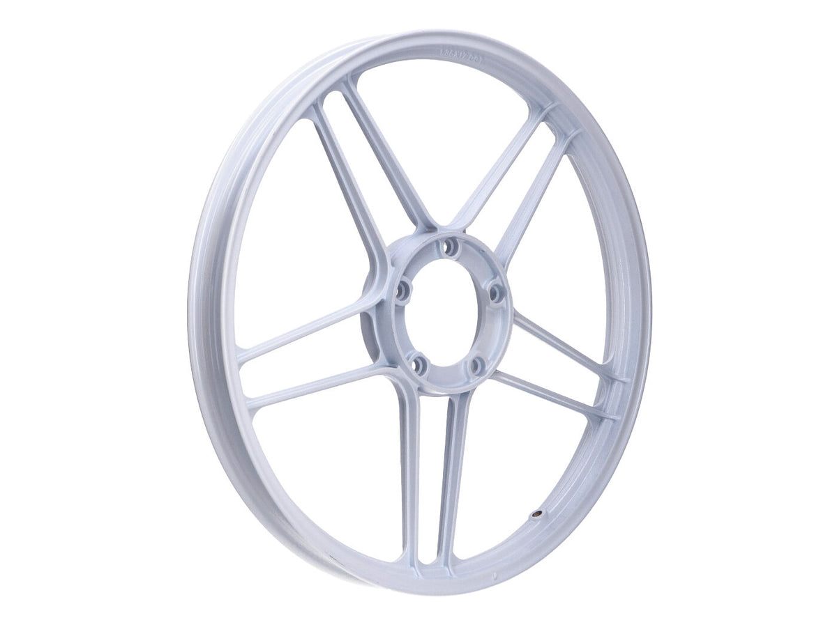 Jante aluminium blanc brillant 17 pouces avant / arrière pour Puch Maxi