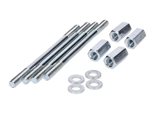 Jeu de goujons cylindriques DMP 12 pièces avec écrou long pour Puch Maxi