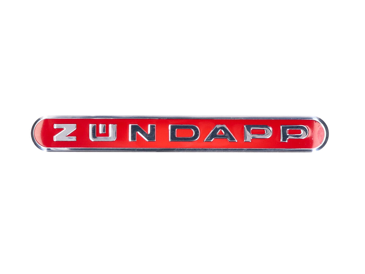 Autocollant pour réservoir argent et rouge 130x15mm aluminium pour mobylette Zündapp, Mokick