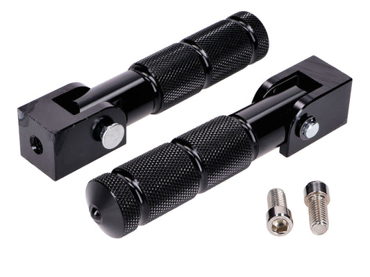 Jeu de repose-pieds passager CNC noir pour Beta RR 50, RR 125 2021-