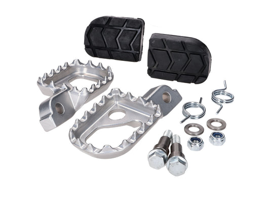 Jeu de repose-pieds CNC alu 16x24x3mm pour Beta RR50 Enduro