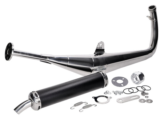 Système dÂ´échappement Motegra Racing pour 60-110ccm poli incl. silencieux arrière pour Simson S50, S51, S70