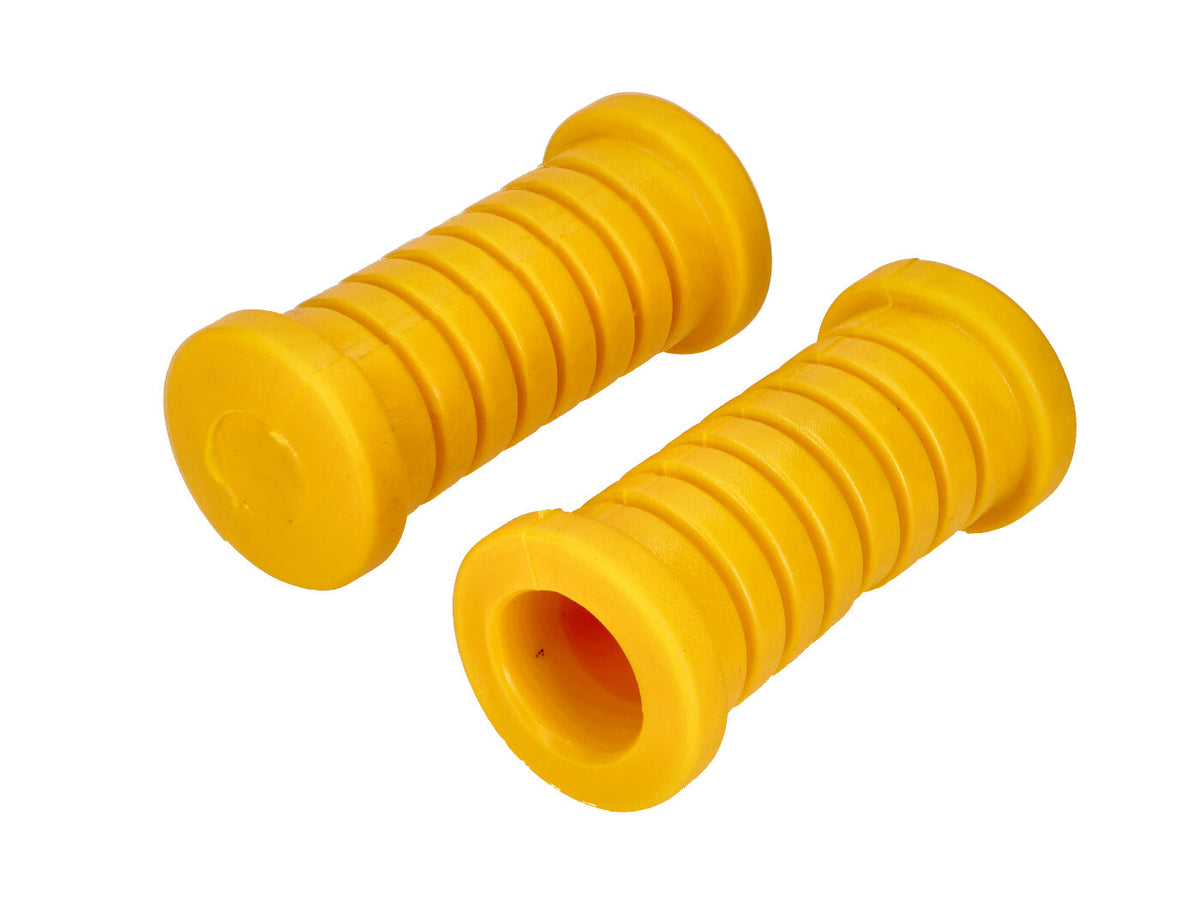 Kit caoutchouc repose-pieds D=22mm jaune pour Simson