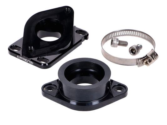 Prise dÂ´air Carenzi 28mm pour Minarelli AM6, Derbi, PWK carburateur 26-28mm