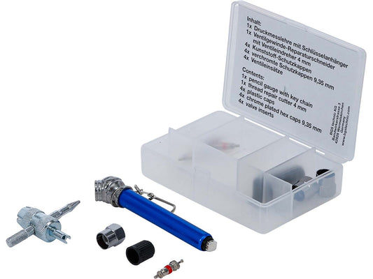 Kit de réparation pour valves de pneus 14 pièces