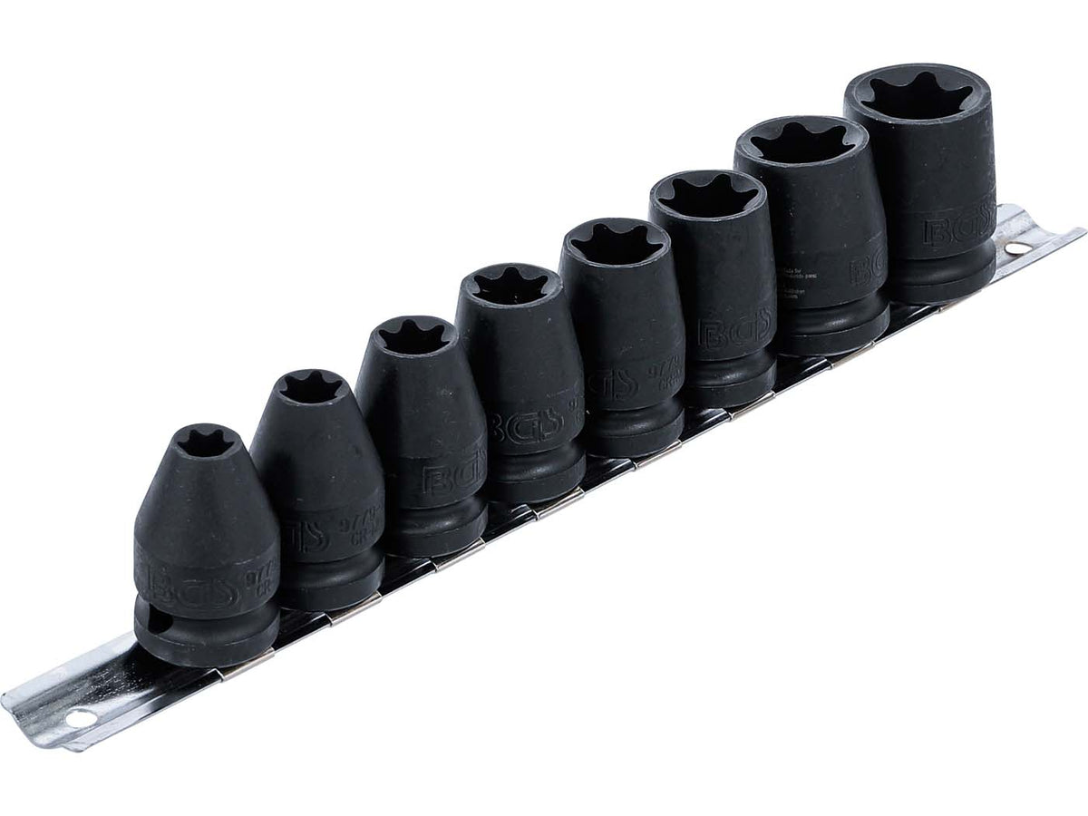 Jeu de douilles 8 pièces 1/2 pouce 10-24mm, courtes pour clé à chocs
