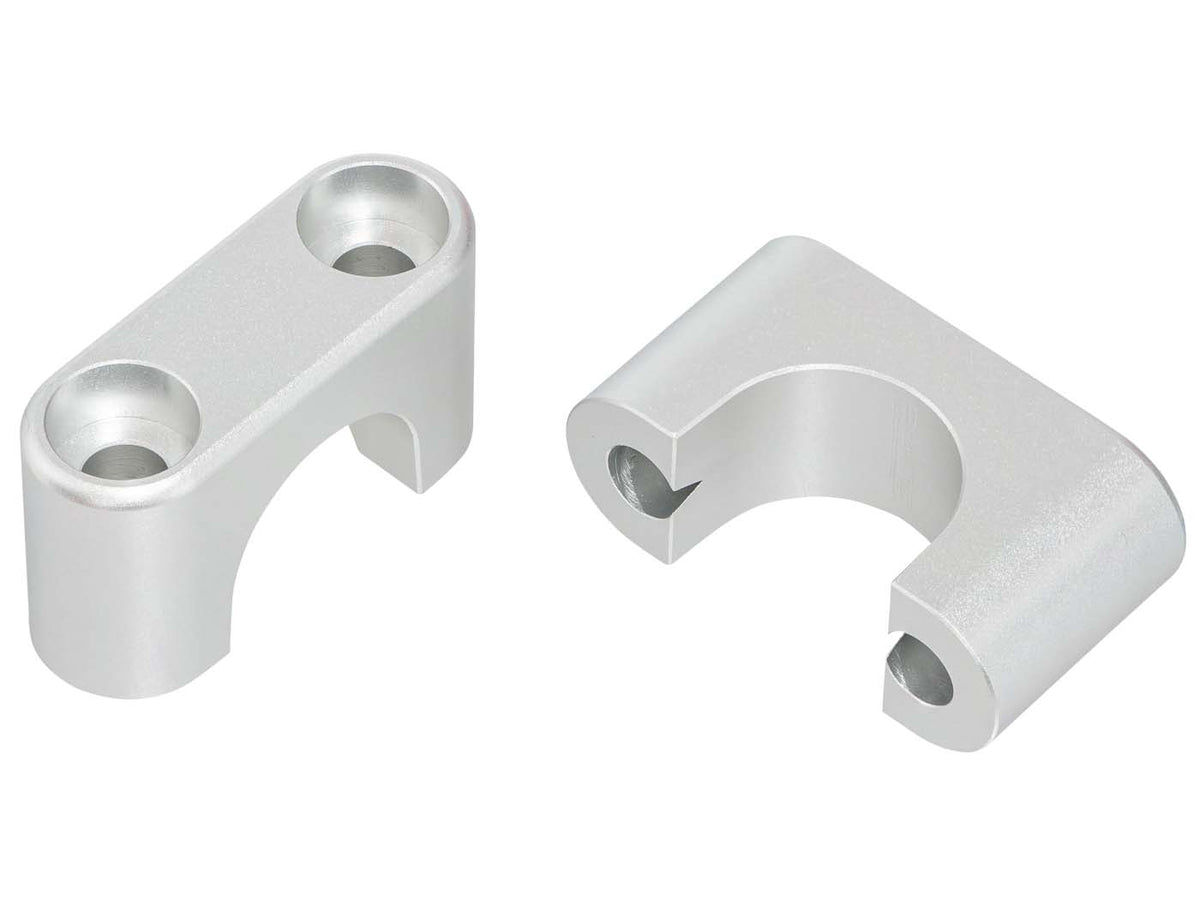 Pinces de guidon / Ponts de serrage Set swiing Alu argent pour Puch