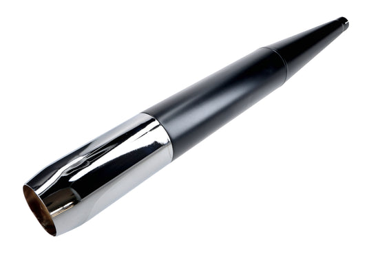 Pot dÂ´échappement Jamarcol 28mm noir, chrome pour mobylette, Zündapp, Hercules, Kreidler