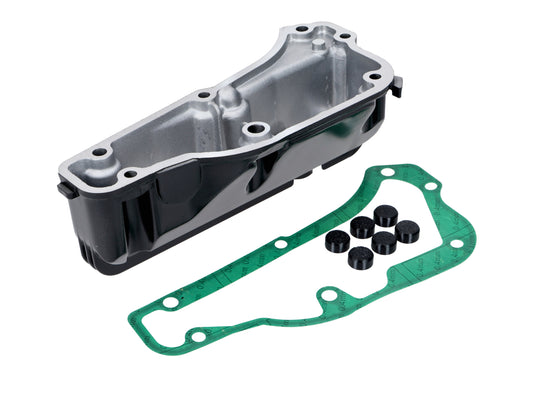 Carter dÂ´huile noir brillant pour Aprilia, Gilera, Piaggio, Vespa 125-300ccm