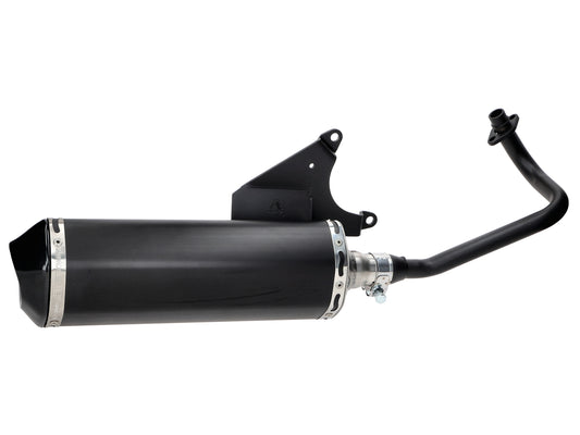 Echappement Jamarcol noir pour Vespa 50cc 4 temps 2V, ET4, LX, LXV, S, Primavera, Sprint