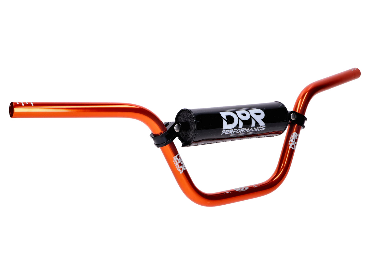Guidon 22,2mm avec entretoise et rembourrage orange pour Simson Enduro