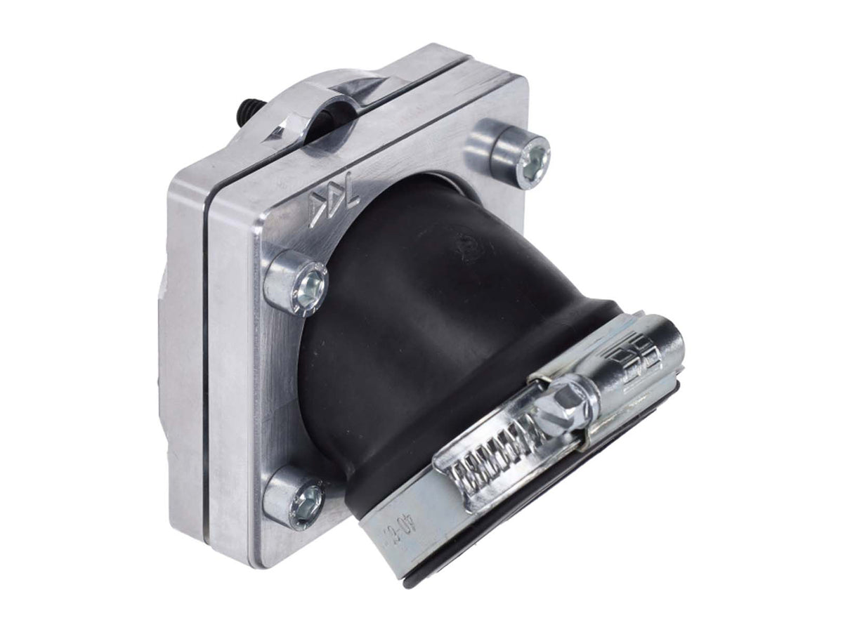 Collecteur dÂ´admission DDL 28 mm usiné CNC pour Minarelli à plat avec carburateur de 24 à 30 mm