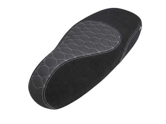 Housse de selle Regia noire / grise pour Vespa Primavera, Sprint