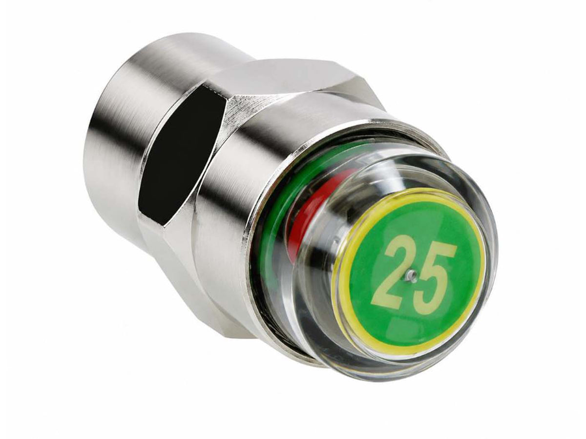 Capuchon de soupape avec indicateur de pression/manomètre 2,5 bars