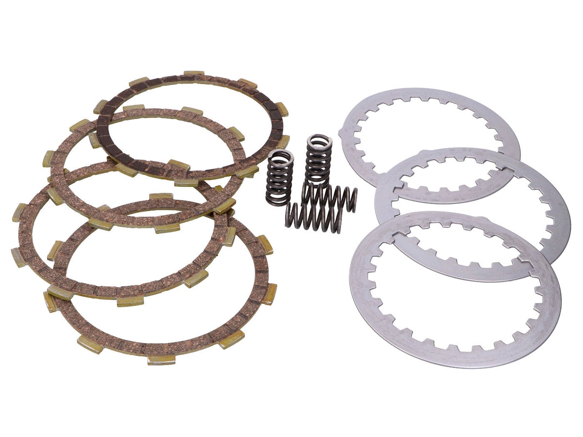 Disques d'embrayage Malossi 4 disques garnis pour Minarelli AM, Generic, KSR-Moto, Keeway, Motobi, Ride, 1E40MA, 1E40MB