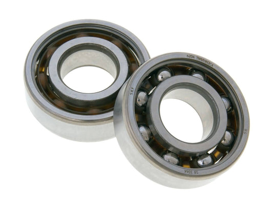 Jeu de roulements de vilebrequin Malossi MHR ouvert 20x47x14 SKF 6204 TN9/HN3 C4 pour Minarelli, Derbi EBE, EBS, D50B0