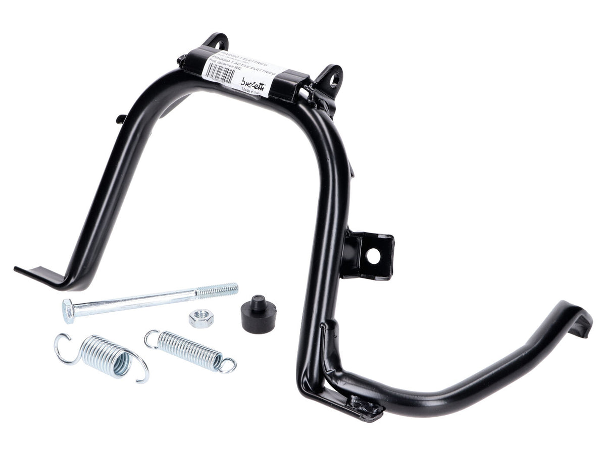 Béquille principale Buzzetti noire pour Piaggio 1 Elettrico, Active Elettrico