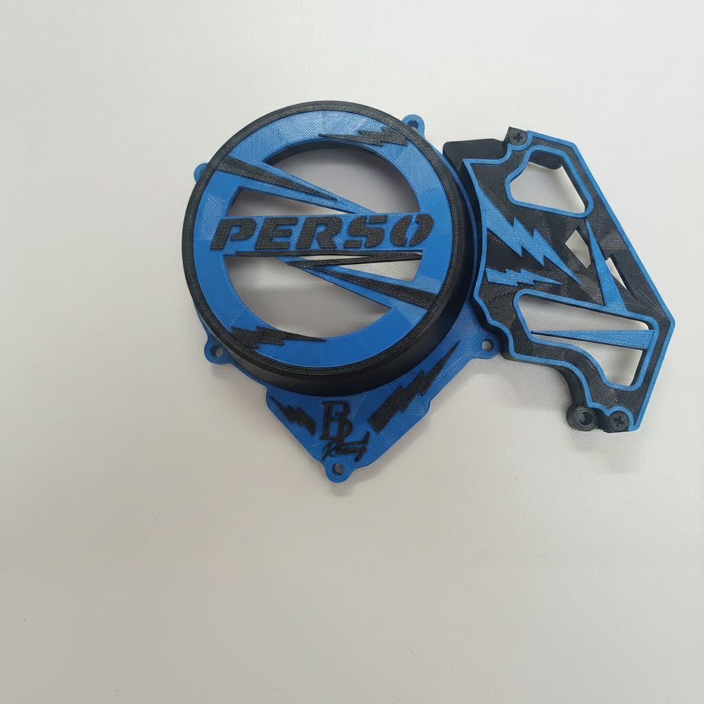 Cache allumage Perso Fantic bleu et noir