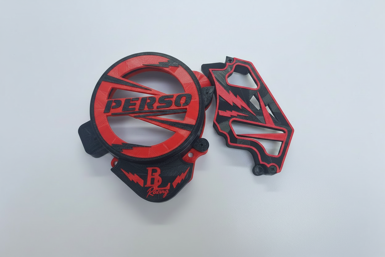 Cache allumage Perso rouge et noir