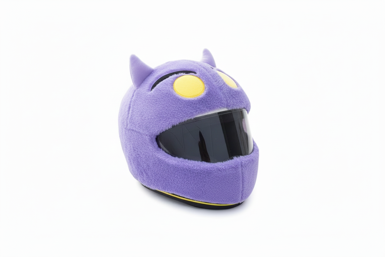 Casque violet sans fang noir