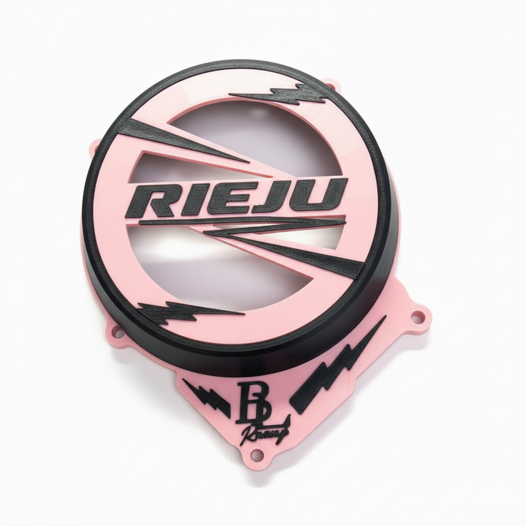 Couvercle moteur Rieju rose clair v3