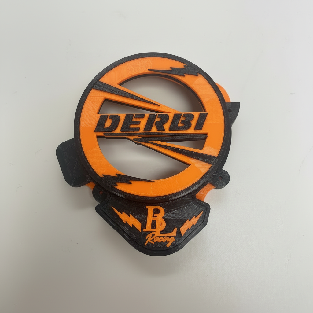 Derbi Racing Badge - Orange et noir